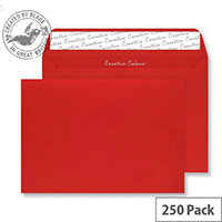 Blake Creative Colour Pillar Box Red Wallet C4 Envelopes (Pack of 250) Blake Creative Colour Pillar Box Red Wallet C4 Envelopes (Pack of 250)