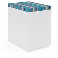 Steel pedestal upholstered 50mm seat pad kit with magnetic strips Steel pedestal upholstered 50mm seat pad kit with magnetic strips