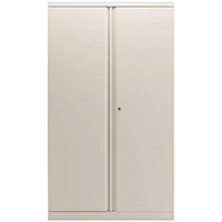 Bisley 2 Door Cupboard Chalk White 1585mm Empty KF78713