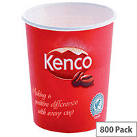 Kenco 7oz/200ml Single Wall Disposable Paper Cups for Hot Drinks Red (Pack of 800) Kenco 7oz/200ml Single Wall Disposable Paper Cups for Hot Drinks Red (Pack of 800)