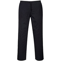 Portwest C070 Drawstring Chef Trousers Black 3XL (Tall Fit)