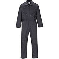 Portwest C813 Zip Boilersuit Black Small (Regular Fit)