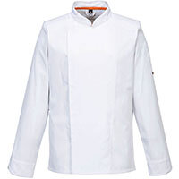Portwest C846 Stretch Mesh Air Pro Long Sleeve Jacket White Size XL Regular Fit