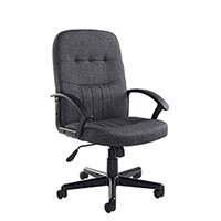 Cavalier fabric managers chair - charcoal