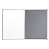 Franken ValueLine Magnetic Combination Board Lacquered/Grey Felt Surface 600x450mm CB301212 Franken ValueLine Magnetic Combination Board Lacquered/Grey Felt Surface 600x450mm CB301212
