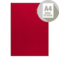 Collins A4 Desk Diary Week to View 2020 Red 40 Collins A4 Desk Diary Week to View 2020 Red 40