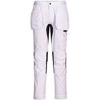 Portwest CD883 WX2 Eco Stretch Holster Trousers White Size 38 Regular Fit