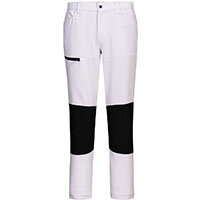 Portwest CD886 WX2 Eco Active Stretch Work Trousers White Size 40 Regular Fit
