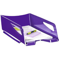 CEP Maxi Gloss Letter Tray Purple 1002200021 CEP Maxi Gloss Letter Tray Purple 1002200021