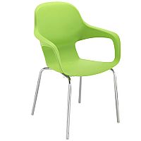 Ariel 2 Canteen & Breakout Chrome Leg Chair Green Ariel 2 Canteen & Breakout Chrome Leg Chair Green