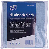 Robert Scott Hi-Absorb Microfibre Cloth Yellow Pack of 5 103986YELLOW Robert Scott Hi-Absorb Microfibre Cloth Yellow Pack of 5 103986YELLOW