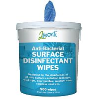 2Work Disinfectant Surface Wipes Buckcet of 500 Cleaning Wipes (Pack of 1) EBSD500 VECO500