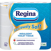 Regina Seriously Soft 3Ply Toilet Tissue 16Roll White 1102180 Regina Seriously Soft 3Ply Toilet Tissue 16Roll White 1102180