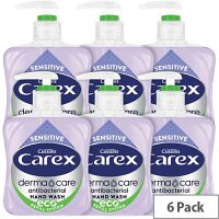 Carex Sensitive Antibacterial Hand Wash 250ml Pack of 6 90775 Carex Sensitive Antibacterial Hand Wash 250ml Pack of 6 90775