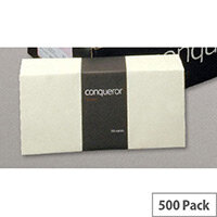Conqueror DL Wallet Envelopes Peel and Seal Cream 120gsm Pack of 500 Conqueror DL Wallet Envelopes Peel and Seal Cream 120gsm Pack of 500
