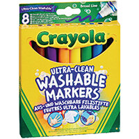 Crayola Ultra Clean Washable Markers Pack of 48 58-8328-E-000 Crayola Ultra Clean Washable Markers Pack of 48 58-8328-E-000