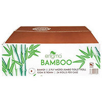 Lucart Toilet Roll Micro Jumbo Bamboo 2-Ply 100m Pack of 24 BAM101 Lucart Toilet Roll Micro Jumbo Bamboo 2-Ply 100m Pack of 24 BAM101