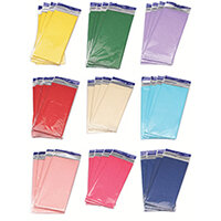 Tissue Paper Assorted Colours C6 Pack of 36 (6480 Sheets in Total) C6 Tissue Paper Assorted Colours C6 Pack of 36 (6480 Sheets in Total) C6