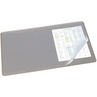 Durable Desk Mat with Transparent Overlay 530 x 400mm Grey 720210 Durable Desk Mat with Transparent Overlay 530 x 400mm Grey 720210