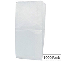Paper Bag White W228 x D152 x H317mm 34g (Pack of 1000) 201128 Paper Bag White W228 x D152 x H317mm 34g (Pack of 1000) 201128