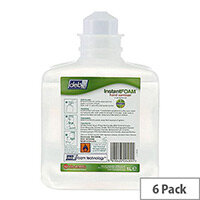 Deb Instant Foam Sanitiser 1 Litre Refills Cartridges Pack 6 Deb Instant Foam Sanitiser 1 Litre Refills Cartridges Pack 6
