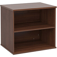 Deluxe desk high bookcase 600mm deep - walnut Deluxe desk high bookcase 600mm deep - walnut