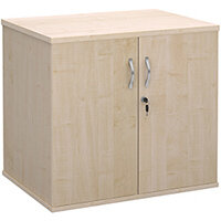 Deluxe double door desk high cupboard 600mm deep - maple Deluxe double door desk high cupboard 600mm deep - maple