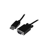 StarTech 3 ft DisplayPort to VGA Adapter Converter Cable DP to VGA 1920x1200 Black 1 x DisplayPort Male Digital Audio/Video 1 x HD-15 Male VGA Black