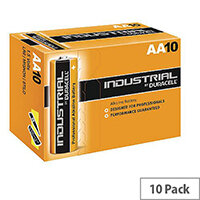 Duracell Industrial Battery Alkaline 1.5V AA Ref 5000832 Pack 10 Duracell Industrial Battery Alkaline 1.5V AA Ref 5000832 Pack 10