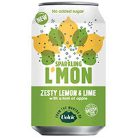 Volvic L'Mon Sparkling Lemon and Lime 330ml Pack of 12 145922 Volvic L'Mon Sparkling Lemon and Lime 330ml Pack of 12 145922