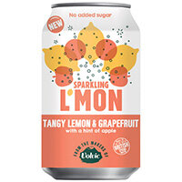 Volvic L'Mon Sparkling Lemon and Grapefruit 330ml Pack of 12 145739 Volvic L'Mon Sparkling Lemon and Grapefruit 330ml Pack of 12 145739