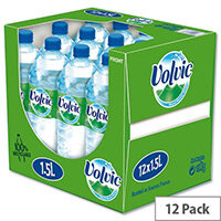 Volvic Natural Mineral Water, 1.5 Litre Bottle of Still Water, Refreshing Unique & Delicate Taste, Recyclable Bottle, Pack of 12 Volvic Natural Mineral Water, 1.5 Litre Bottle of Still Water, Refreshing Unique & Delicate Taste, Recyclable Bottle, Pack of 12