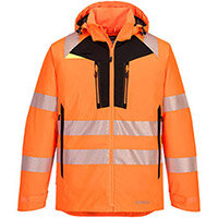 Portwest DX461 DX4 Hi-Vis Winter Jacket Orange & Black Small