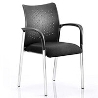 Academy Boardroom & Visitor Chair Black With Arms Academy Boardroom & Visitor Chair Black With Arms