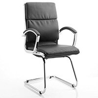 Classic Boardroom & Visitor Cantilever Chair Black With Arms