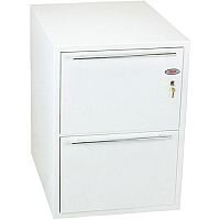 Phoenix Archivo Fire File FS2232K 2 Drawer Filing Cabinet with Key Lock White Phoenix Archivo Fire File FS2232K 2 Drawer Filing Cabinet with Key Lock White