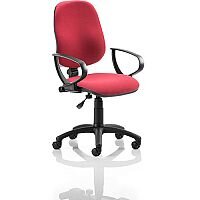Eclipse I Lever Task Operator Office Chair Wine With Loop Arms Eclipse I Lever Task Operator Office Chair Wine With Loop Arms