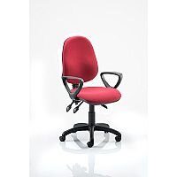Eclipse III Lever Task Operator Office Chair Wine With Loop Arms Eclipse III Lever Task Operator Office Chair Wine With Loop Arms