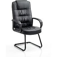 Moore Boardroom & Visitor Cantilever Black Leather With Arms