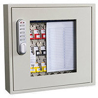 Phoenix Keysure KC0401E 40 Hook Clear View Key Cabinet with Electornic Code Lock Light Grey Phoenix Keysure KC0401E 40 Hook Clear View Key Cabinet with Electornic Code Lock Light Grey