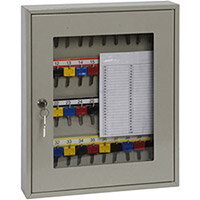 Phoenix Keysure KC0402K 40 Hook Clear View Key Cabinet with Key Lock Light Grey Phoenix Keysure KC0402K 40 Hook Clear View Key Cabinet with Key Lock Light Grey