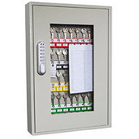 Phoenix Keysure KC0401E 50 Hook Clear View Key Cabinet with ELectronic Lock Light Grey Phoenix Keysure KC0401E 50 Hook Clear View Key Cabinet with ELectronic Lock Light Grey