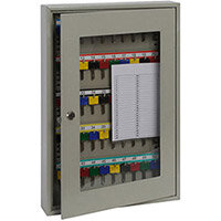 Phoenix Keysure KC0403K 50 Hook Clear View Key Cabinet with Key Lock Light Grey Phoenix Keysure KC0403K 50 Hook Clear View Key Cabinet with Key Lock Light Grey