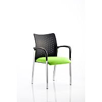 Academy Boardroom & Visitor Chair With Arms Swizzle Green