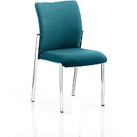 Academy Boardroom & Visitor Chair Fabric Back & Seat Kingfisher Green