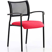 Brunswick Boardroom & Visitor Armchair with Black Frame & Cherry Red Seat Brunswick Boardroom & Visitor Armchair with Black Frame & Cherry Red Seat