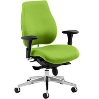 Chiro Plus High Back Ergonomic Posture Office Chair Swizzle Green