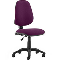 Eclipse I Task Operator Office Chair With No Arms Purple - Weight Capacity: 120kg - Usage: 8 hours a day