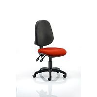 Eclipse II Lever Task Operator Office Chair Pimento Rustic Orange Seat Eclipse II Lever Task Operator Office Chair Pimento Rustic Orange Seat