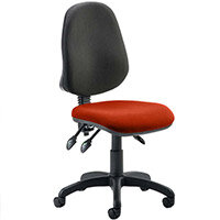 Eclipse III Lever Task Operator Office Chair Pimento Rustic Orange Seat